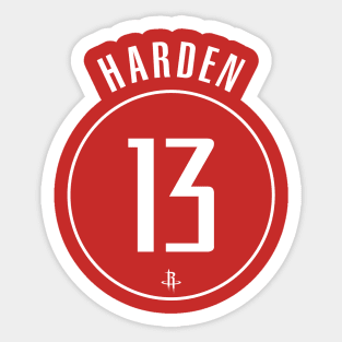 James Harden Name and Number Sticker